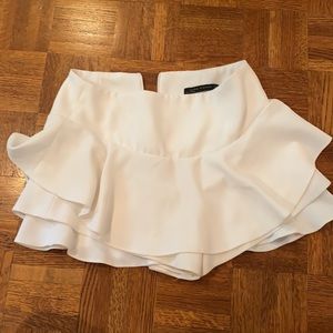 Zara white skort